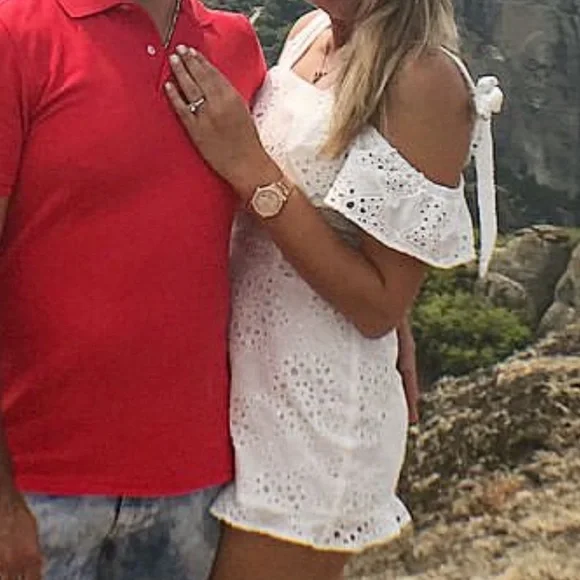 Saks Fifth Avenue White Eyelet Shorts Romper - Picture 2 of 9